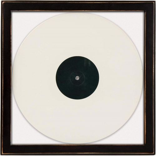 크로슬리 Crosley AC1006A-BK Wood Vinyl Record Frame, Black