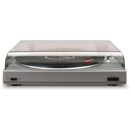 크로슬리 Crosley T200 Belt-Drive Component Turntable with Built-in Preamp and Auto-Return Tone Arm, Silver