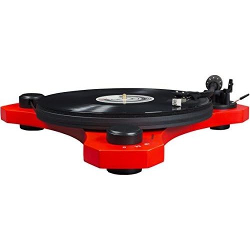 크로슬리 Crosley C3 2-Speed Belt-Drive Turntable with Audio-grade MDF Plinth and RCA Output, Red