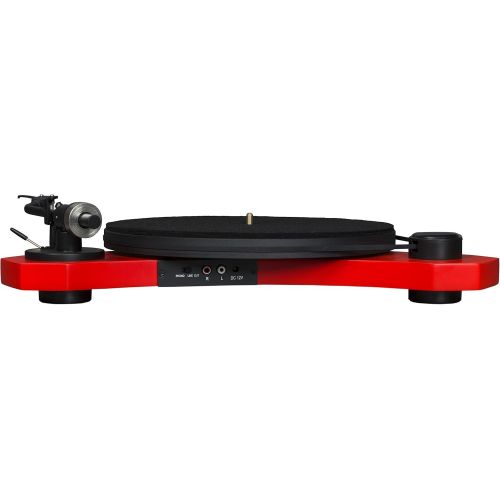 크로슬리 Crosley C3 2-Speed Belt-Drive Turntable with Audio-grade MDF Plinth and RCA Output, Red
