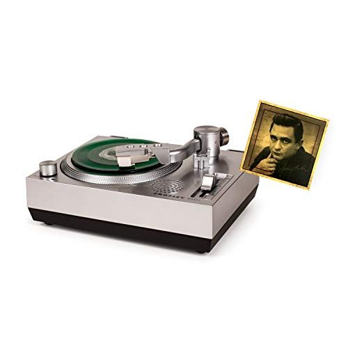 크로슬리 Crosley RSD3 Mini Turntable with Sun Record Company Release of Johnny Cash’s ‘Cry, Cry, Cry’ 3 Vinyl Record, Clear Dust Cover and Built-in Speaker