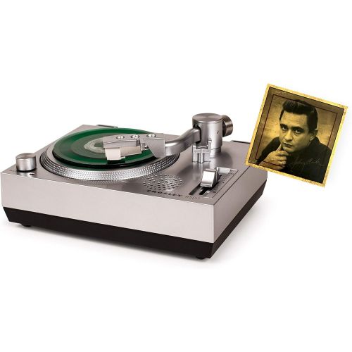 크로슬리 Crosley RSD3 Mini Turntable with Sun Record Company Release of Johnny Cash’s ‘Cry, Cry, Cry’ 3 Vinyl Record, Clear Dust Cover and Built-in Speaker