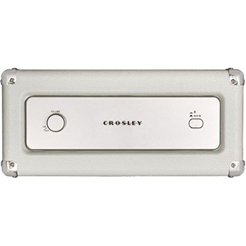 크로슬리 Crosley CR3028A-WS Charlotte Vintage Full Range Portable Bluetooth Speaker, White Sand