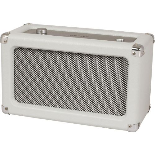 크로슬리 Crosley CR3028A-WS Charlotte Vintage Full Range Portable Bluetooth Speaker, White Sand