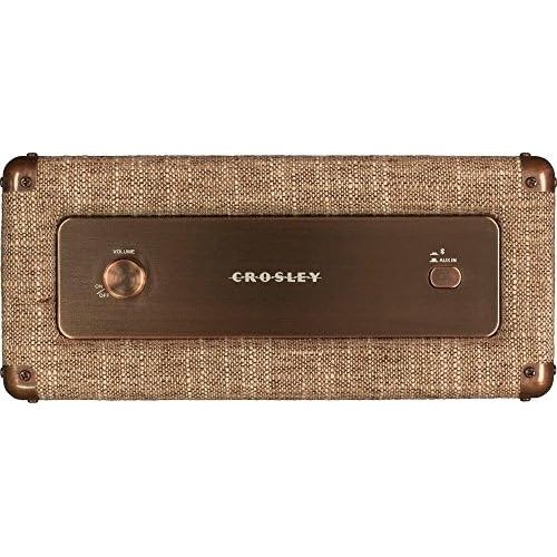 크로슬리 Crosley CR3028A-HA Charlotte Vintage Full Range Portable Bluetooth Speaker, Havana