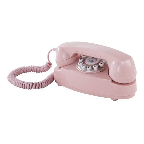 크로슬리 Crosley CR59-PI Princess Phone with Push Button Technology, Pink