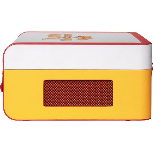크로슬리 Crosley Portfolio Vintage 3-Speed Bluetooth Suitcase Turntable with Built-in Speakers, Creme