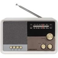 Crosley CR3036D Tribute Vintage AM/FM Bluetooth Radio, White Sand