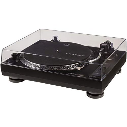 크로슬리 Crosley C200 Direct-Drive Turntable with S-Shaped Tone Arm, Black