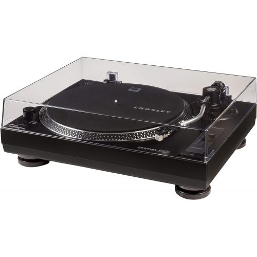 크로슬리 Crosley C200 Direct-Drive Turntable with S-Shaped Tone Arm, Black