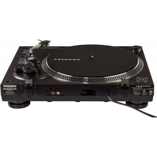 크로슬리 Crosley C200 Direct-Drive Turntable with S-Shaped Tone Arm, Black