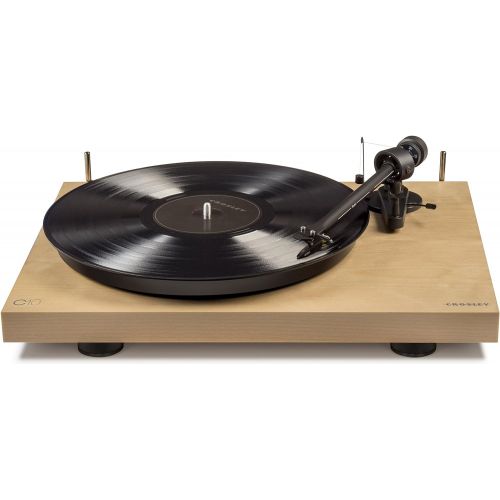 크로슬리 Crosley C10A-NA Hardwood Turntable with Low Vibration Synchronous Motor, Natural