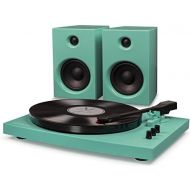 Visit the Crosley Store Crosley T100 2-Speed Bluetooth Turntable System with Stereo Speakers, Turquoise