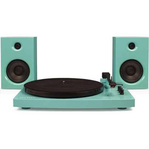 크로슬리 Visit the Crosley Store Crosley T100 2-Speed Bluetooth Turntable System with Stereo Speakers, Turquoise