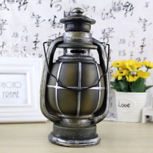  CrossCKL Money Boxes - Battery Clock Oil Lamp Model Coins Piggy Bank Resin Craft Decoration Safe Vintage Money Box Gift - Lock Parties That Cash Locks Wedding Gifts Home Kids Boxes Tray Mon