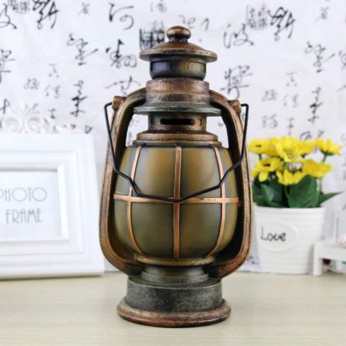  CrossCKL Money Boxes - Battery Clock Oil Lamp Model Coins Piggy Bank Resin Craft Decoration Safe Vintage Money Box Gift - Lock Parties That Cash Locks Wedding Gifts Home Kids Boxes Tray Mon