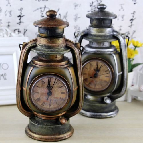  CrossCKL Money Boxes - Battery Clock Oil Lamp Model Coins Piggy Bank Resin Craft Decoration Safe Vintage Money Box Gift - Lock Parties That Cash Locks Wedding Gifts Home Kids Boxes Tray Mon