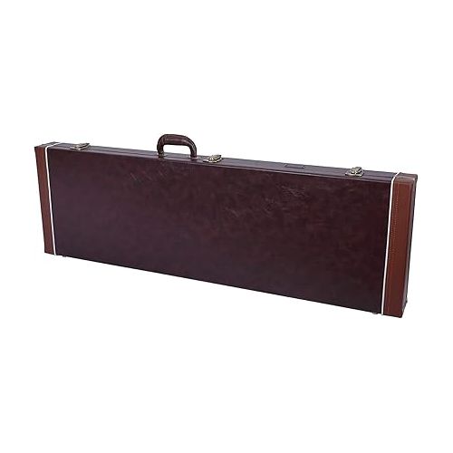  Crossrock Wooden Case for Electric bass Guitars,Brown (CRW620BBR)