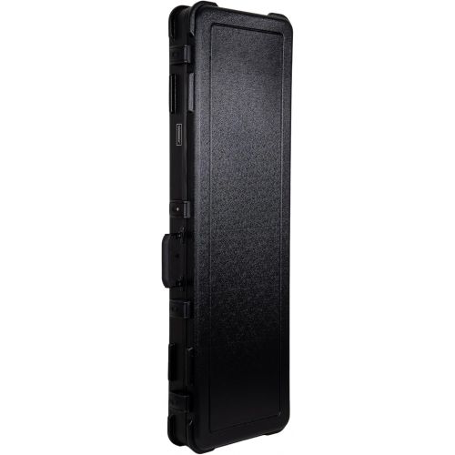  Crossrock Scratch-resistant Hardshell Case for Electric Bass Guitars, with TSA Lock, Interior Compartments -Black (CRA980BBK)