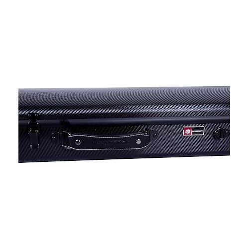  Crossrock Poly Carbon fits 4/4 Violins, Anti-Scratch Oblong Flight Case in Black(CRF4020OVBK)