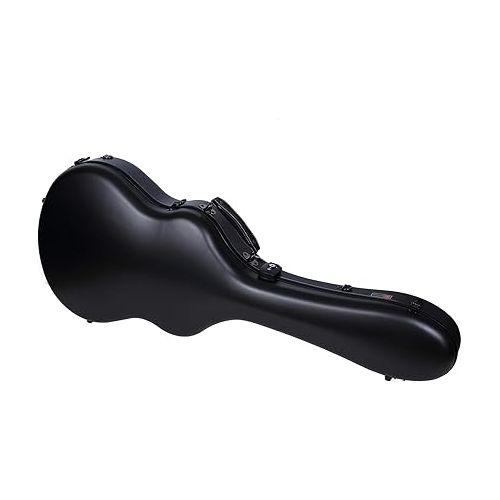  Crossrock Black, 4-String 4/4 Classical Guitar Light Hard-Shell 4.5lb (CRF7000CBK), Purity Ultra Carbon Fiber Case