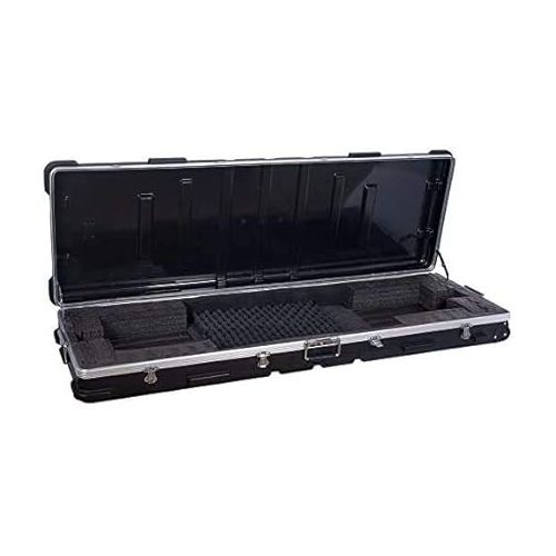  Crossrock 88/76 Notes Keyboard, PE Injection Hard Case with Wheels, Black (CRA988K)