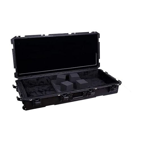  Crossrock 61-note Keyboard Case, Injection Molded PE Flight Case With Wheels (CRA961)