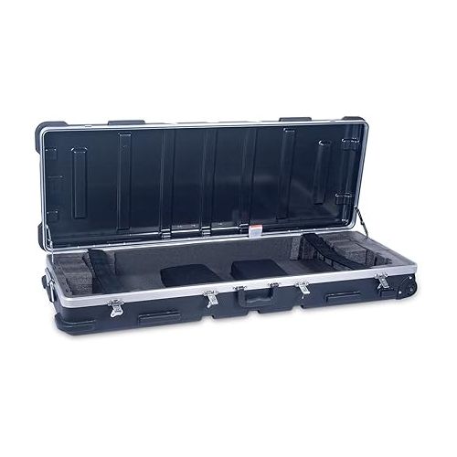  Crossrock CRA861, Hard Molded Case for 61 Key Yamaha Keyboard, Black (CRA860YKBK)