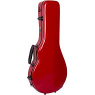 Crossrock Fiberglass Mandolin Case fits for Both A&F Style, Red(CRF1020MAFRD)