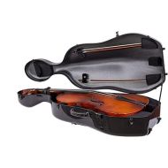 Crossrock Case Fits Montagnana and Similar Wider Bout Cellos, Carbon Fiber Shell Weighs only 10 lb-Black (CRF3020CEMBK)
