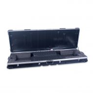 Crossrock CRA888KBK 88 Keys Keyboard Hardshell Case, Custom Inside, with Wheels, Black