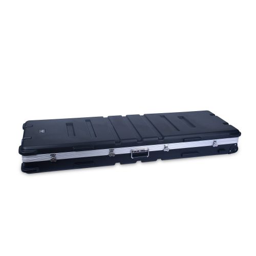  Crossrock CRA888KBK 88 Keys Keyboard Hardshell Case, Custom Inside, with Wheels, Black