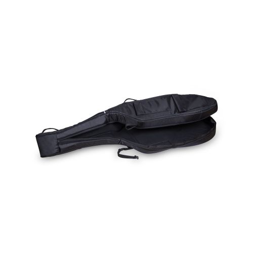  Crossrock Upright String Double Bass Soft Gig Bag with Padded Backpack Straps in Black (CRDB206DBBK)