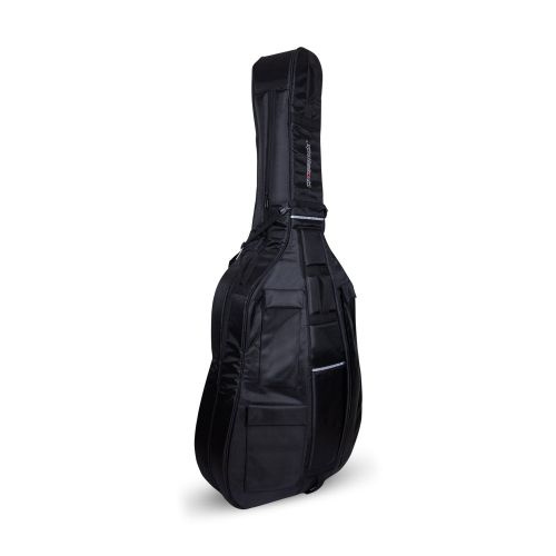  Crossrock Upright String Double Bass Soft Gig Bag with Padded Backpack Straps in Black (CRDB206DBBK)