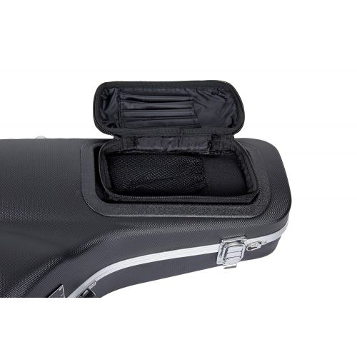 Crossrock CRA860TSBK Tenor Saxophone Case-Contoured ABS Molded with Backpack Straps, Black