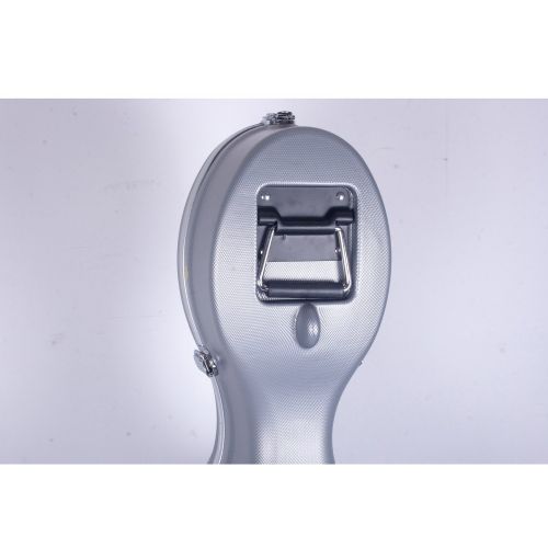  Crossrock CRA860CEFSL ABS Molded Cello Case with Wheels in Silver- For Both 4/4 Size and 3/4 Size