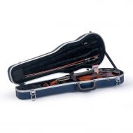 Crossrock CRA860SVFBL ABS Molded Shaped Violin Case-Backpack Style in Blue (CRA800SVFBL)