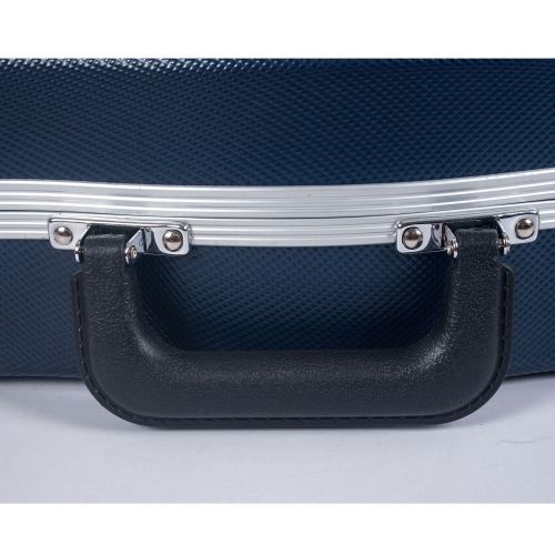  Crossrock CRA860SVFBL ABS Molded Shaped Violin Case-Backpack Style in Blue (CRA800SVFBL)