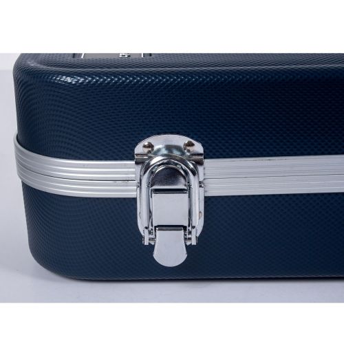  Crossrock CRA860SVFBL ABS Molded Shaped Violin Case-Backpack Style in Blue (CRA800SVFBL)