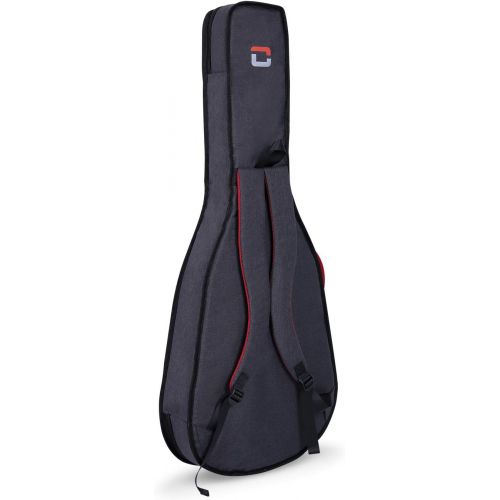  Crossrock 1/2 Size Classical Guitar Bag with 10mm Padded Backpack Straps in Dark Grey (CRSG107CHDG)