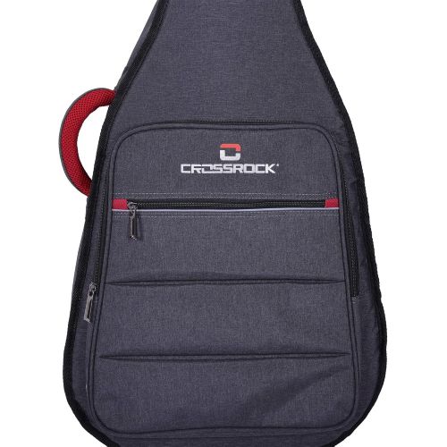  Crossrock CRSG106CHBK 1/2 Size Classical Guitar Bag with 10mm Padded Backpack Straps in Black