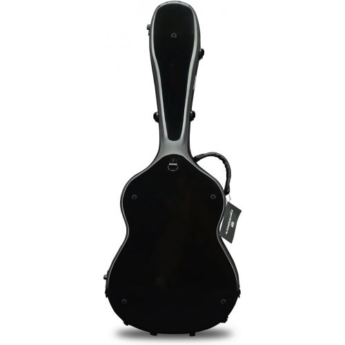  [아마존베스트]Crossrock 3/4 Classical Guitar Case Fiberglass Hardshell- Backpack Style, Black(CRF1000CTBK)