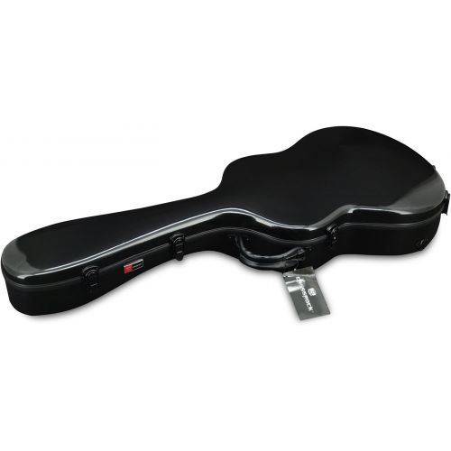  [아마존베스트]Crossrock 3/4 Classical Guitar Case Fiberglass Hardshell- Backpack Style, Black(CRF1000CTBK)