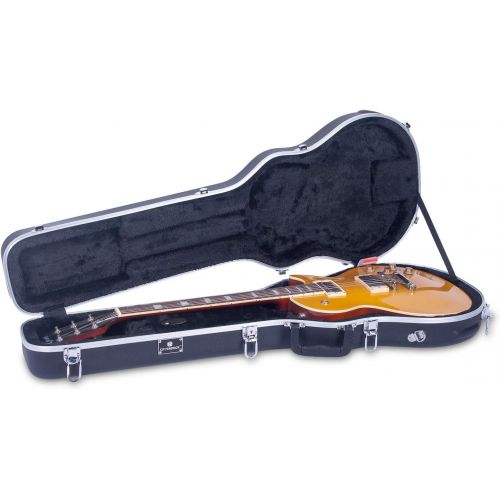  [아마존베스트]Crossrock Les Paul Guitar Case ABS Molded Arch Top in Black (CRA860LBK)