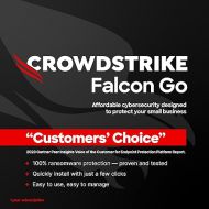 CrowdStrike Falcon Go | Premier Antivirus Protection for Small Businesses | Industry Leading Cybersecurity | Easy to Use | Easy to Install | Business Software | Windows/Mac | 12 Month Subscription