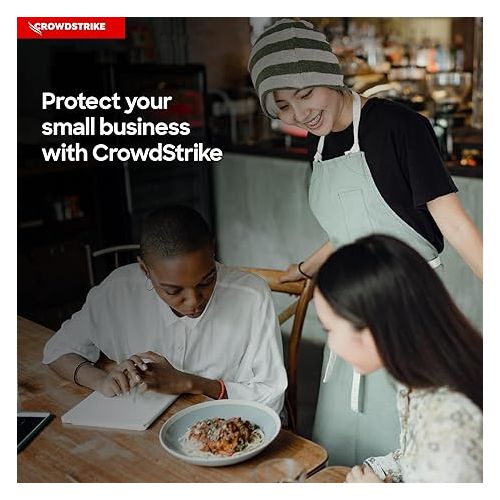  CrowdStrike Falcon Go | Premier Antivirus Protection for Small Businesses | Industry Leading Cybersecurity | Easy to Use | Easy to Install | Business Software | Windows/Mac | 12 Month Subscription