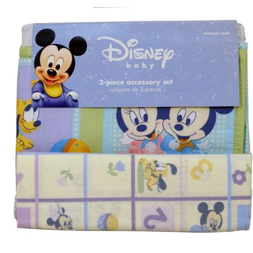  Crown Crafts Disney Baby Mickeys Pals 3 Piece Accessory Set