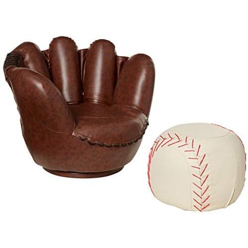  Crown Mark Baseball Glove ChairOttoman