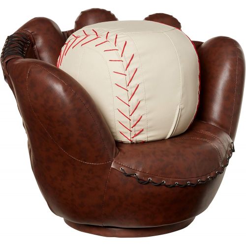  Crown Mark Baseball Glove ChairOttoman