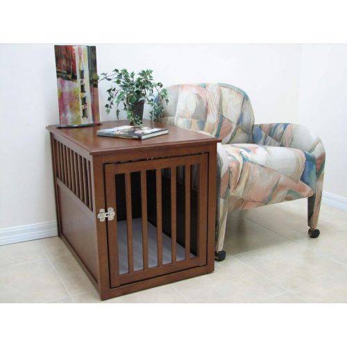  Crown Pet Products Wood Pet Crate End Table